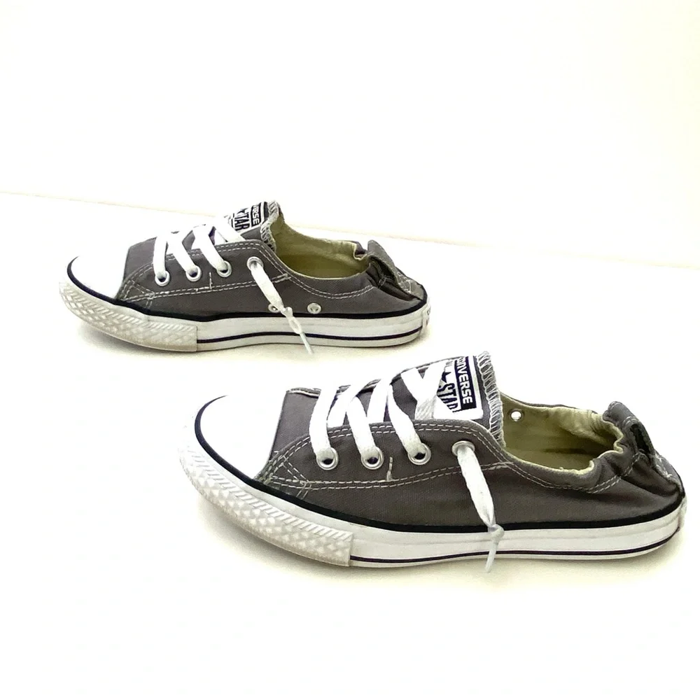 Converse Little Girls Chuck Taylor Grey All Star Low Top Sneaker